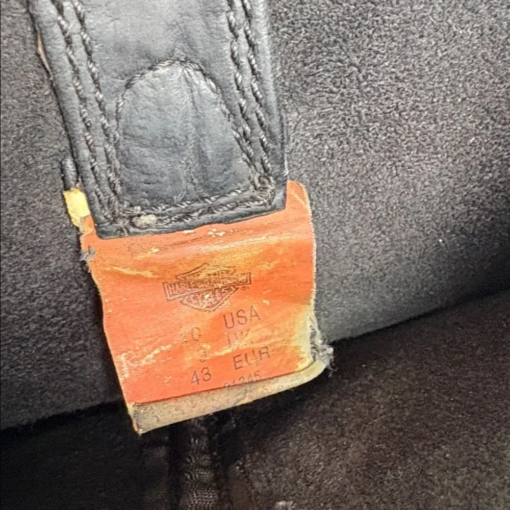 Harley Davidson, harness, mega size logo biker boot